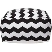 Homescapes Designer Kruk Poef Würfel Chevron - L