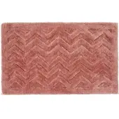 Homescapes roze Chevron antislip dieppolige badmat