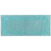 Homescapes badloper aqua 40x100 cm gemaakt van 100% katoen