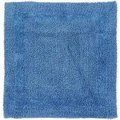 Homescapes douchemat blauw 50x50 cm gemaakt van 100% katoen