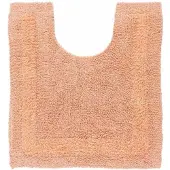 Homescapes toiletmat abrikoos 50x55 cm gemaakt van 100% katoen