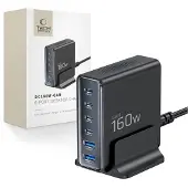 Tech-Protect GAN 6 Poort 160 Watt USB-C Oplader