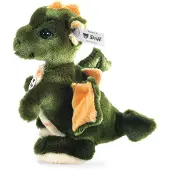 Steiff „Raudi de jongensdraak“ 17 cm groen, staand