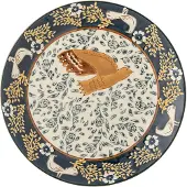 Bloomingville Hezha borden blauw set van 6 stuks