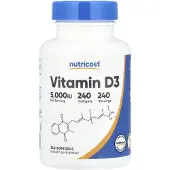 Nutricost - Vitamine D3 5000 IE (240 Softgels)