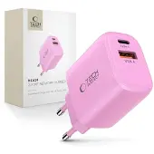 Tech-Protect USB-C 2 Poort Oplader 20 Watt Roze