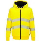Portwest Winter Hoodie Met Rits Pw321 Hi-vis | Maat: L
