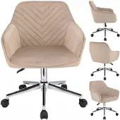 Jumi NAPOLI beige fauteuil op zilveren voet