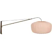 Steinhauer Wandlamp Vela Lino brons met beige-crème textiel kap