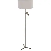 Steinhauer Vloerlamp Stang 4844BR met leeslicht en grijze kap