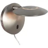 Steinhauer Staalkleurige wandlamp Zenith 2 4396ST – Verstelbare LED leeslamp met afstandsbediening