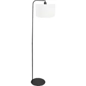 Steinhauer Vloerlamp Stang 4794ZW met grof wit linnen kap