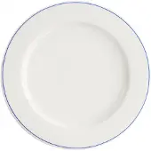 Usorteret Forte Mizu II platte tafel, blauw-roze streep, 21 cm