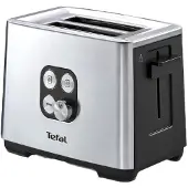 Tefal Equinox TT420D 7 2 slice(s) Black, Stainless steel