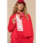 MI PIACE - Bonded Travel Jacket Uni 202681 Red - Maat : M