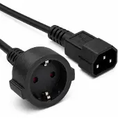 Allteq Voedingskabel C14 naar schuko -