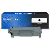 PrintAbout Toner TN-3600XLBK Zwart Hoge capaciteit geschikt voor Brother