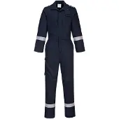 Portwest FR501 Bizflame Plus beschermingsoverall, marineblauw, maat M