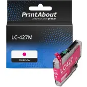 PrintAbout Huismerk vervangt Brother LC-427M Inktcartridge Magenta