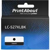 PrintAbout Huismerk vervangt Brother LC-527XLBK Inktcartridge Zwart Hoge capaciteit