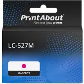 PrintAbout Huismerk Brother LC-527M Inktcartridge Magenta