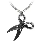 Alchemy - Witches Shears Ketting - Zilverkleurig