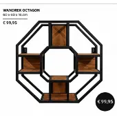 Octagon Wandrek 8 hoekig