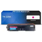 PrintAbout Toner TN-326M Magenta Hoge capaciteit geschikt voor Brother