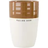 Zusss Mok L Feeling Good Keramiek White / Brown