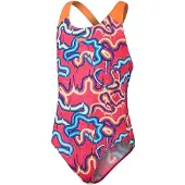 Speedo ECO+ Digital Allover Splashback Badpak Meisjes
