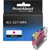 PrintAbout Inktcartridge LC-3211M Magenta Hoge capaciteit geschikt voor Brother