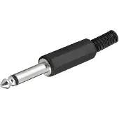 Goobay 6.35 mm jack plug | M | (Mono, Trekontlasting, 2-polig)