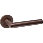 Intersteel Deurklink Q 01 op rond rozet brons