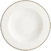 VERLO FORTE LINO Diep Bord Zwart-Beige Streep 26 cm