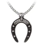 Alchemy Gothic - Gothic Halsketting - Mala Fortuna - zwart-zilverkleurig | Maat Standard