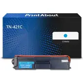 PrintAbout Toner TN-421C Cyaan geschikt voor Brother