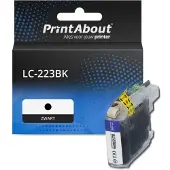 PrintAbout Inktcartridge LC-223BK Zwart geschikt voor Brother