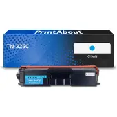 PrintAbout Huismerk vervangt Brother TN-325C Toner Cyaan Hoge capaciteit