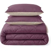 Sleeptime Lazy Lazy Dekbed Zonder Overtrek - Taupe/Rose 240 x 200 cm