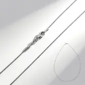 Cavill - Elegante Omega Zilveren Halsketting 50 cm - 925 Sterling Zilver - Gerhodineerd - Fijne Dames Ketting - Duurzaam & Modern Design