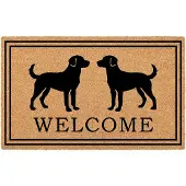 Clayre & Eef Deurmat Bruin Kokos Hond