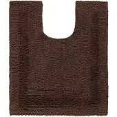 Homescapes toiletmat bruin 50x55 cm gemaakt van 100% katoen