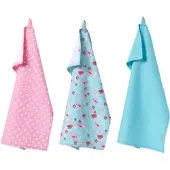 Homescapes theedoekenset 3 stuks vogels en bloemen