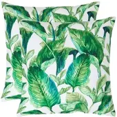 Homescapes Gartenkissen Tropical – 2-set buitenkissen 45 x 45 cm