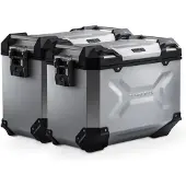 SW-Motech TRAX ADV aluminium behuizing systeem - Zilver. 45/45 l. Suzuki V-Strom 1000 (14-19).