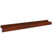 vidaXL Gazonrand 10 st 100 x 10 x 8 cm Staal Roestig