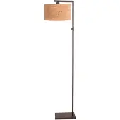 Steinhauer Vloerlamp Stang met kurk kap
