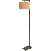 Steinhauer Vloerlamp brons Stang met kurk kap