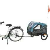 Trixie fietskar tot 35 kg blauw/grijs - m 81x102/145x102 cm