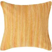 Homescapes Oranje Gestreepte Chenille Kussenhoes 60 x 60 cm